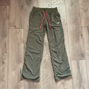 The North Face Carmen Olive Green Orange Women’s Small Drawstring Lined Pants